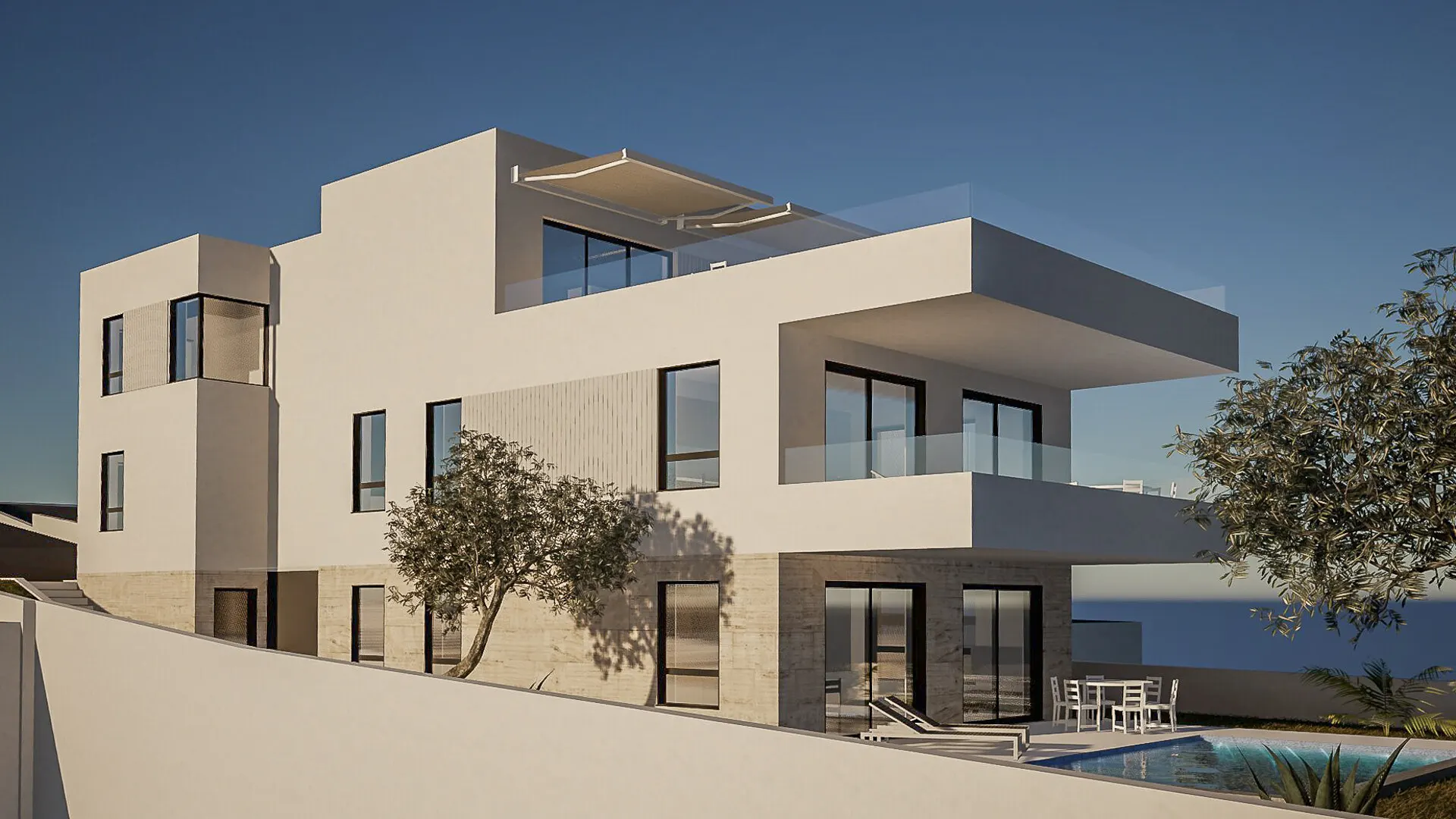 KITZIMMO-Grundstück mit Meerblick & Baugenehmigung für ein Apartmenthaus - Immobilien Kroatien.