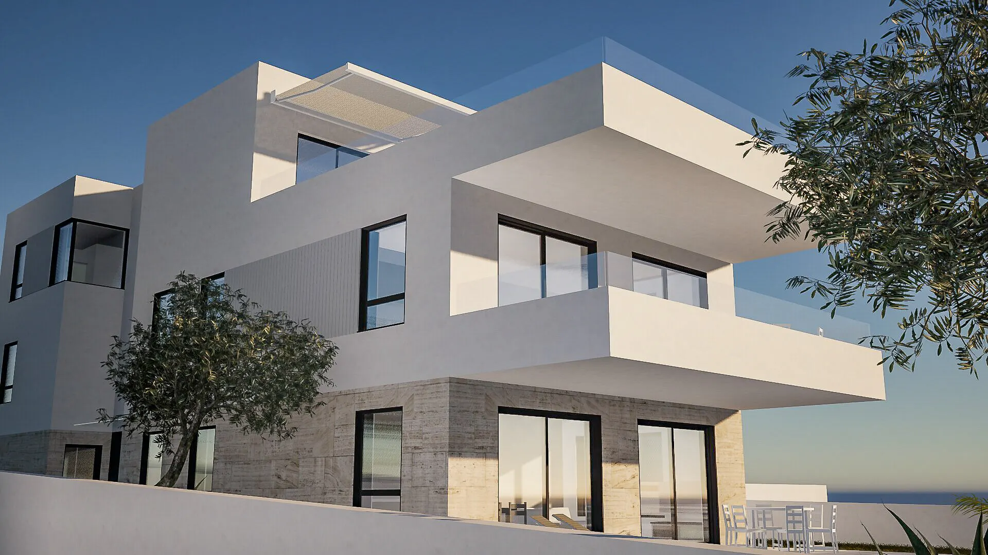 KITZIMMO-Grundstück mit Meerblick & Baugenehmigung für ein Apartmenthaus - Immobilien Kroatien.