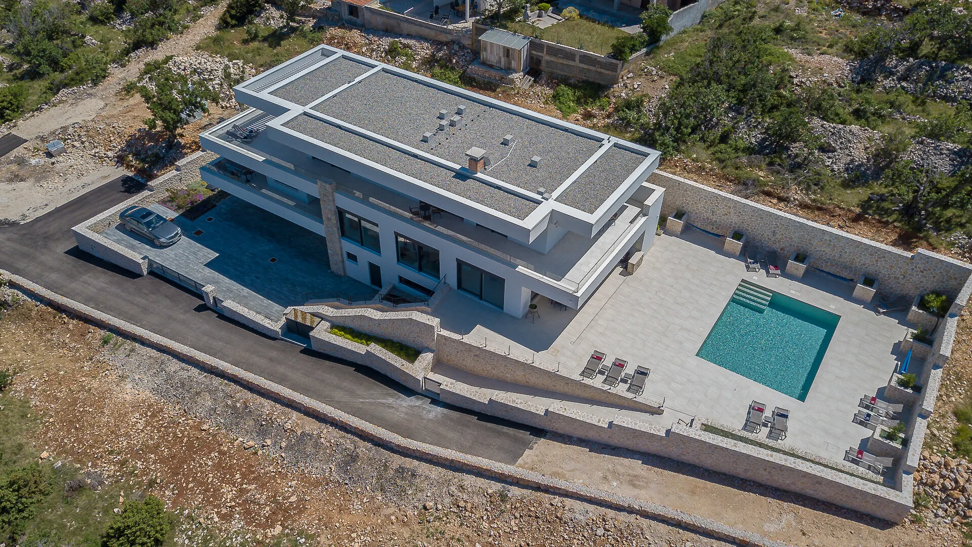 KITZIMMO-Luxusvilla in Toplage mit Meerblick kaufen - Immobilien Kroatien.